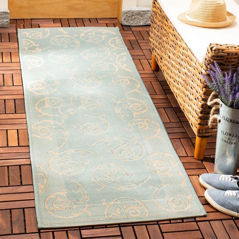 Aqua Elegance Easy-Care Synthetic Indoor/Outdoor Runner Rug, 2'3" x 6'7"