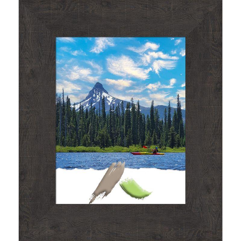 Rustic Plank Espresso 11x14 Polystyrene Wall Picture Frame