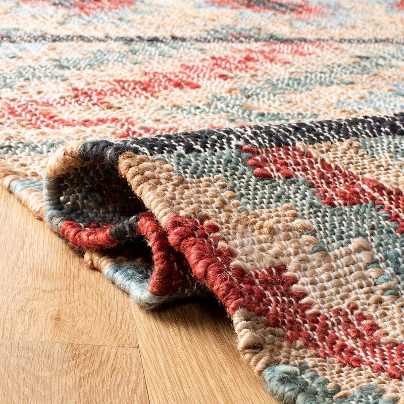 Kilim KLM758 Hand Woven Runner Rug - Natural/Red - 2'3"x9' - Safavieh.