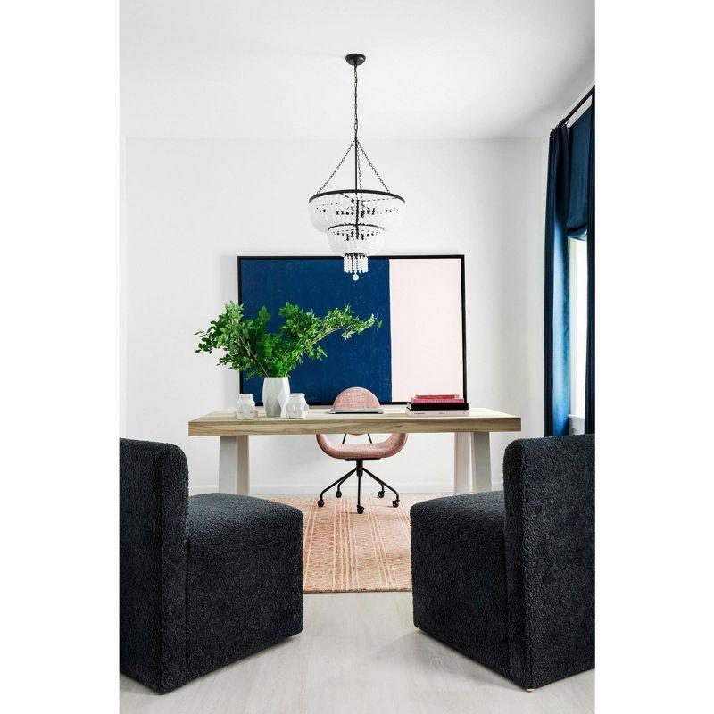 Crystorama Lighting Rylee 8 - Light Chandelier in  Matte Black