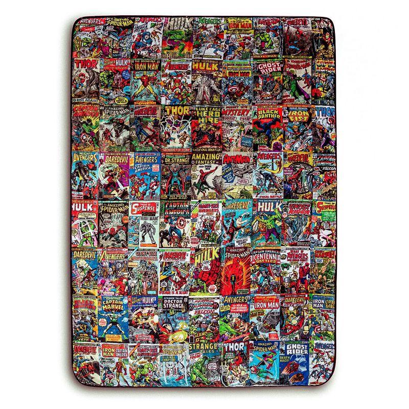 Marvel Comics Oversized Fleece Sherpa Throw Blanket 54 x 72 Inches