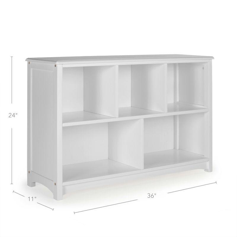 Guidecraft Kids' Classic Bookshelf: Children's Wooden Storage Shelf, Bedroom and Playroom Bookcase, Toy Cubby Organizer