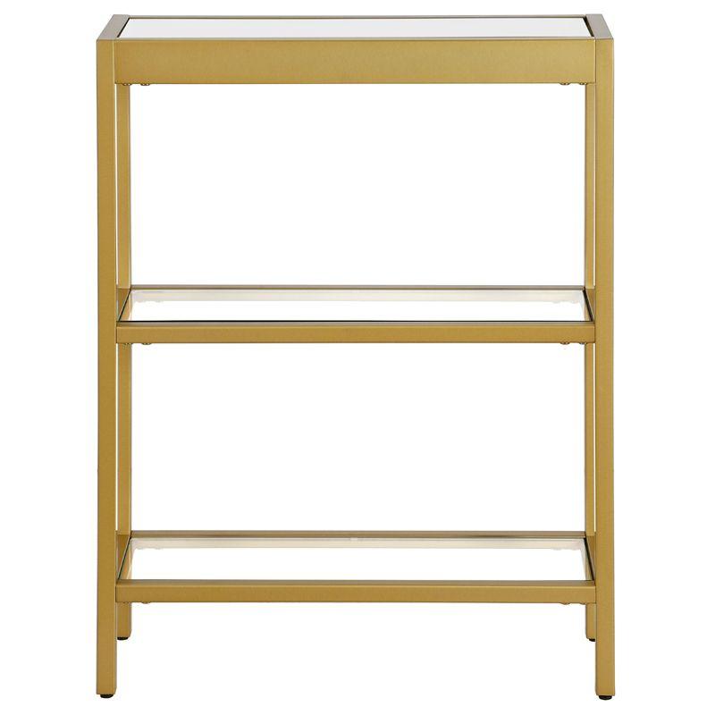 22 in. Brass Finish Console Table - Henn&Hart