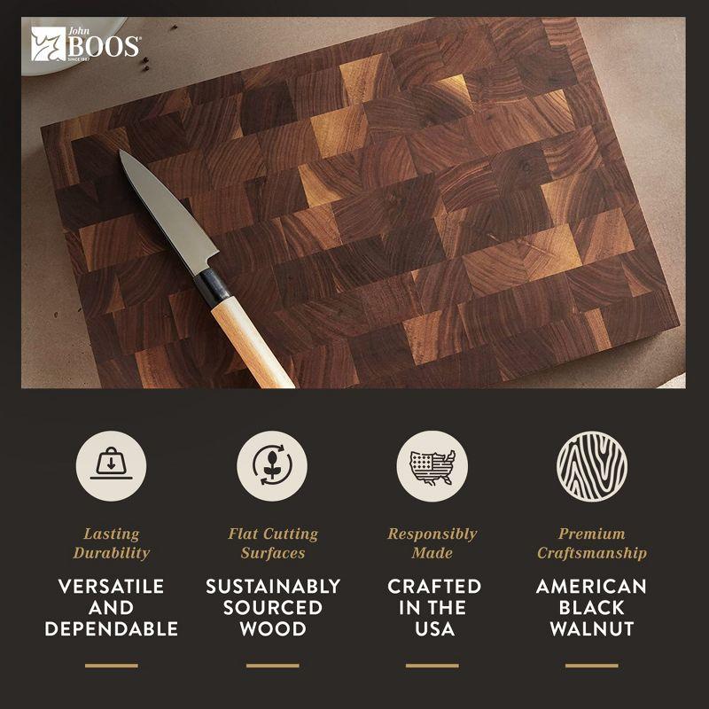 John Boos Boos Block CCB Series Large Reversible Wood Chopping Board, 1.75-Inch Thickness, 18" x 12" x 1 3/4", Walnut