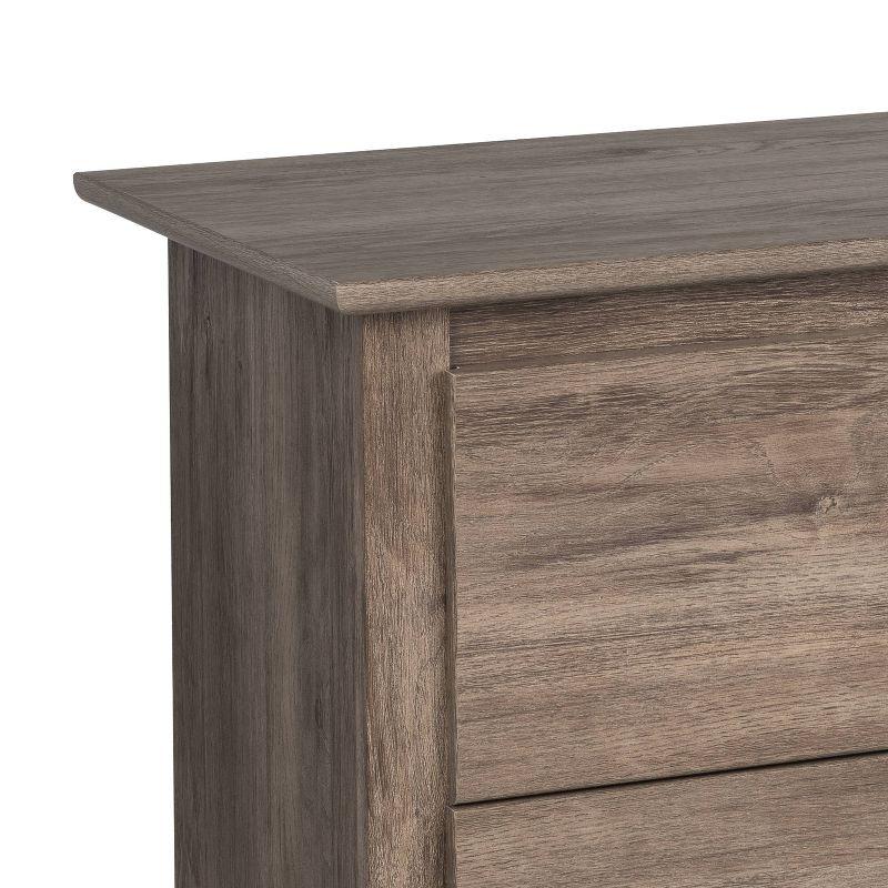 Drifted Gray Double 8-Drawer Coastal Dresser