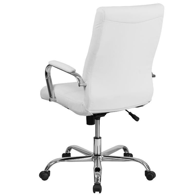 Flash Furniture High Back Executive Swivel Office Chair with Metal Frame and Arms