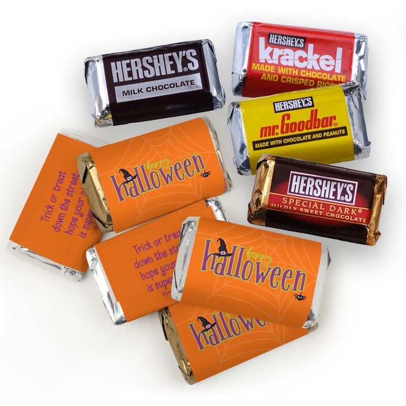 123 Pcs Halloween Candy Party Favors Hershey's Miniatures Chocolate By Just Candy - Spirit