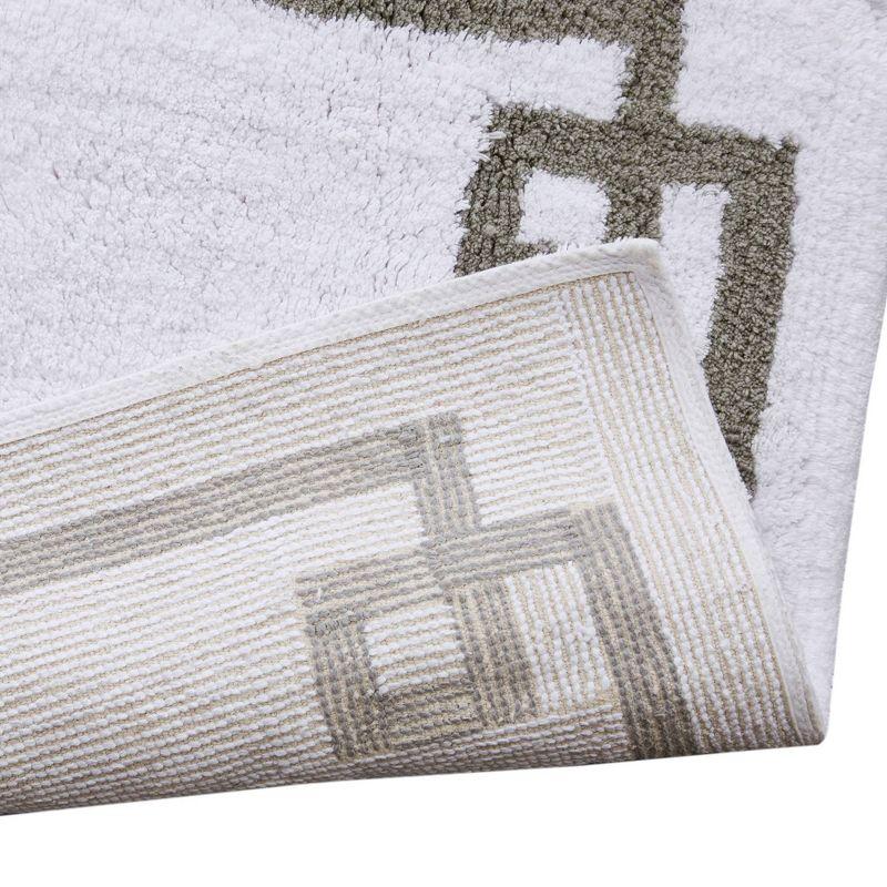 Madison Park 100% Cotton Tufted Bath Rug with Non-Slip Backing