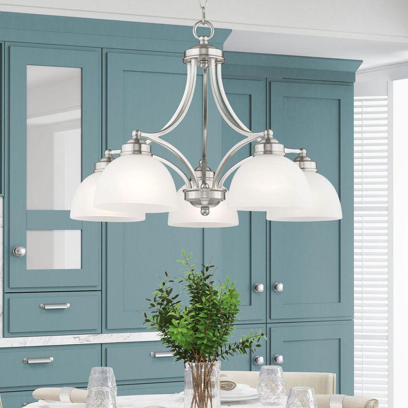 Livex Lighting Somerset 5 - Light Chandelier in  Brushed Nickel