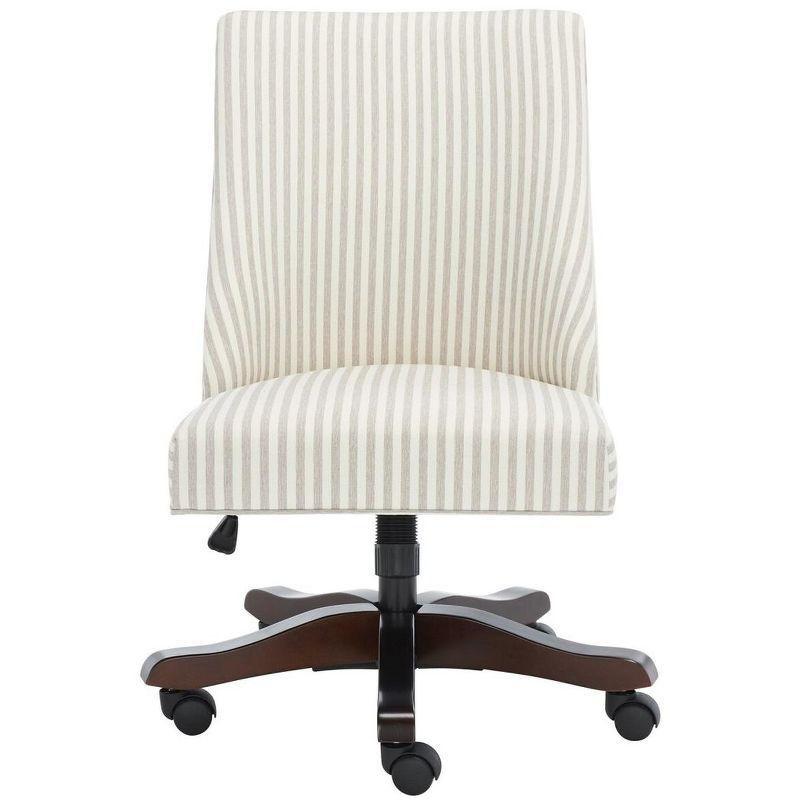 Scarlet Desk Chair - Beige Stripe - Safavieh