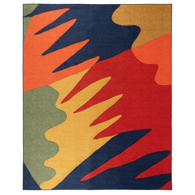 Dash and Albert Rugs Graphic Kit Kemp x Annie Selke Graphic Multi Machine Washable Rug