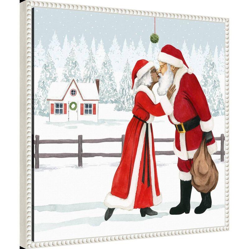 Amanti Art 22"x22" Christmas Love I by Grace Popp Framed Canvas Wall Art Print