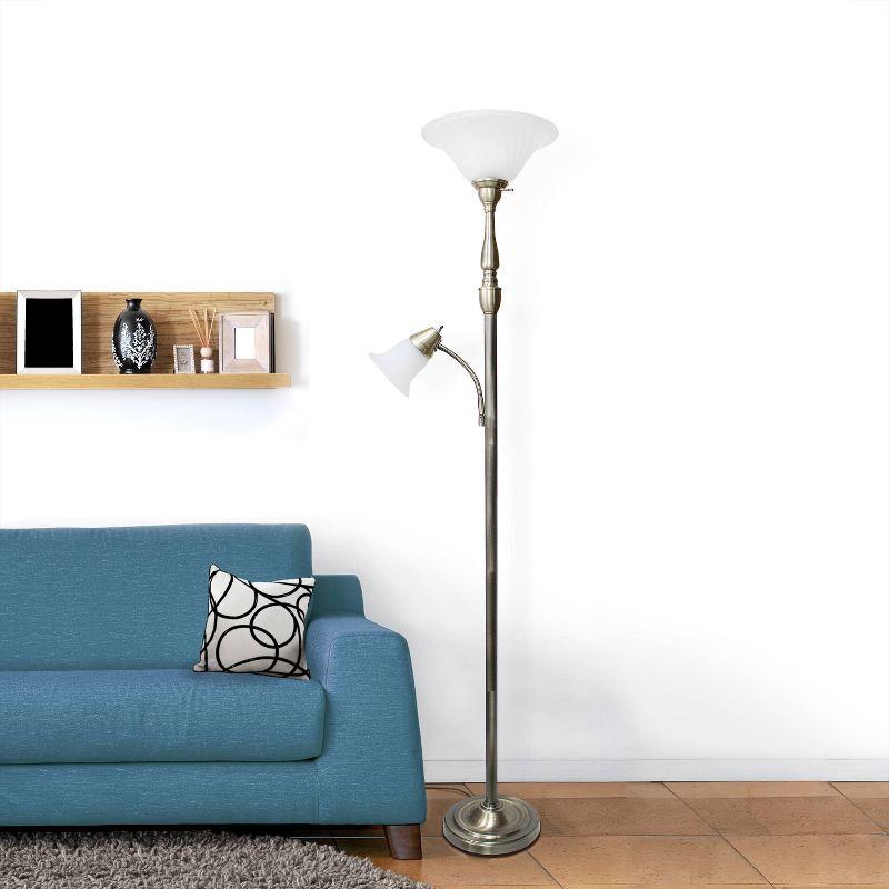 71" 2-Light Mother Daughter Floor Lamp - Elegant Designs