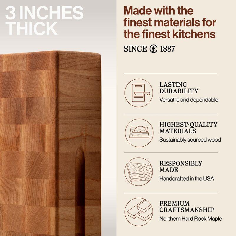 John Boos John Boos Chinese Cutting Board 3" End Grain Reversible