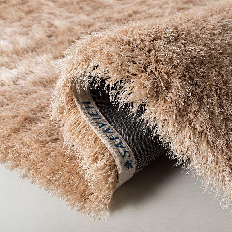 Shag SG256 Hand Tufted Indoor Accent Rug - Champagne - 2'x3' - Safavieh.