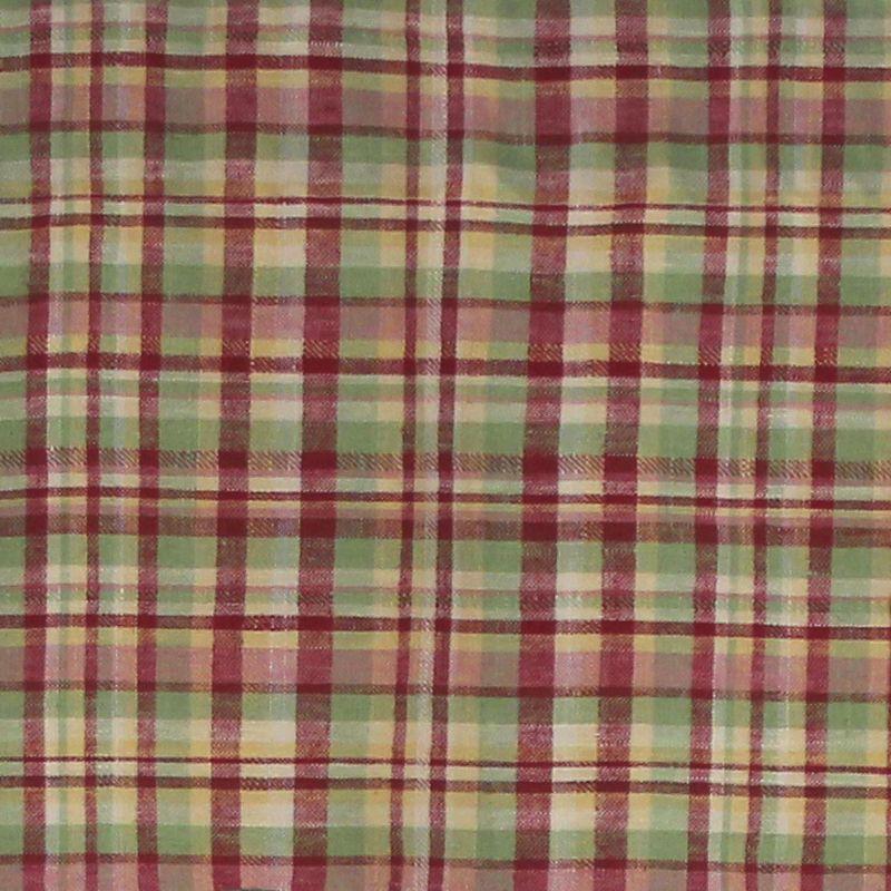 RLF Home Plaid Cotton Pointed 50'' W Window Valance