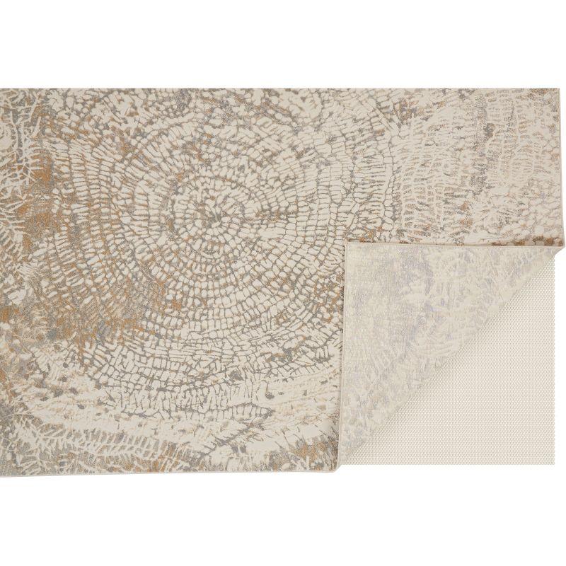 Parker Transitional Abstract Ivory/Tan/Gray Area Rug