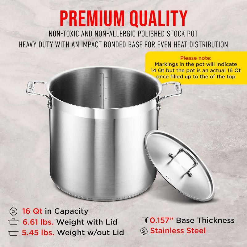 Lifemaster Non-Stick Steel Stock Pot