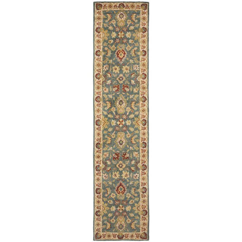 Antiquity AT15 Hand Tufted Indoor Runner Rug - Blue/Beige - 2'3"x12' - Safavieh