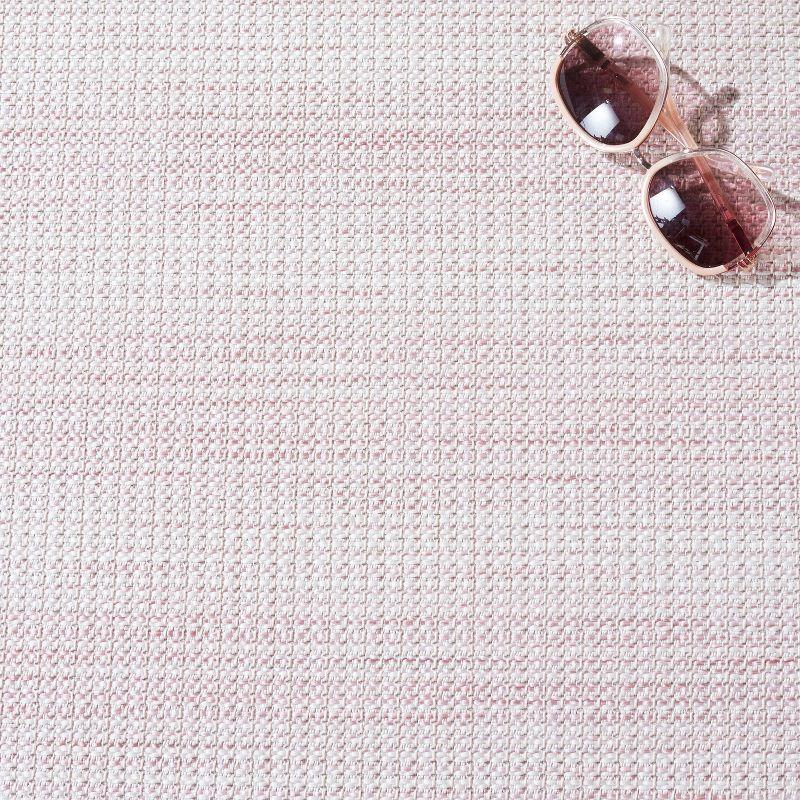 Hampton HTN231 Power Loomed Indoor/Outdoor Area Rug - Light Pink - 5'1"x7'6" - Safavieh.