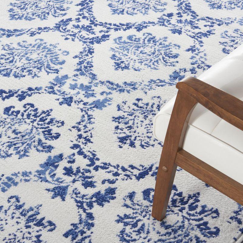Nourison Whimsicle WHS01 Indoor only Area Rug - Ivory Navy 7' x 10'