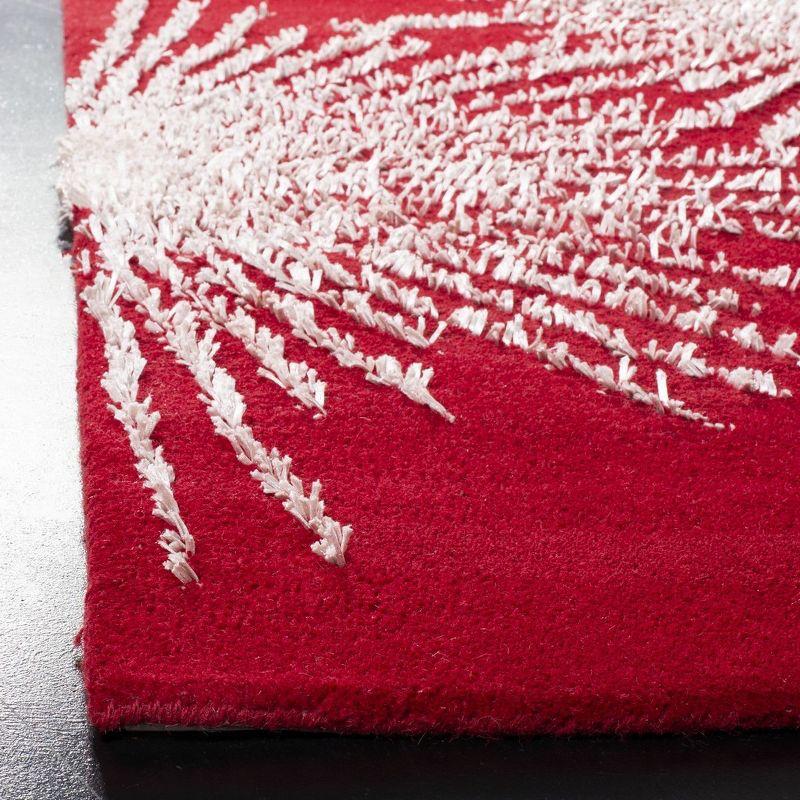 Soho SOH712 Hand Tufted Indoor Accent Rug - Red/Ivory - 3'6"x5'6" - Safavieh.