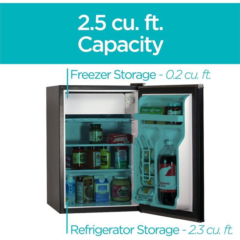 BCRK Series 2.5 cu. ft. Freestanding Mini Fridge with Freezer