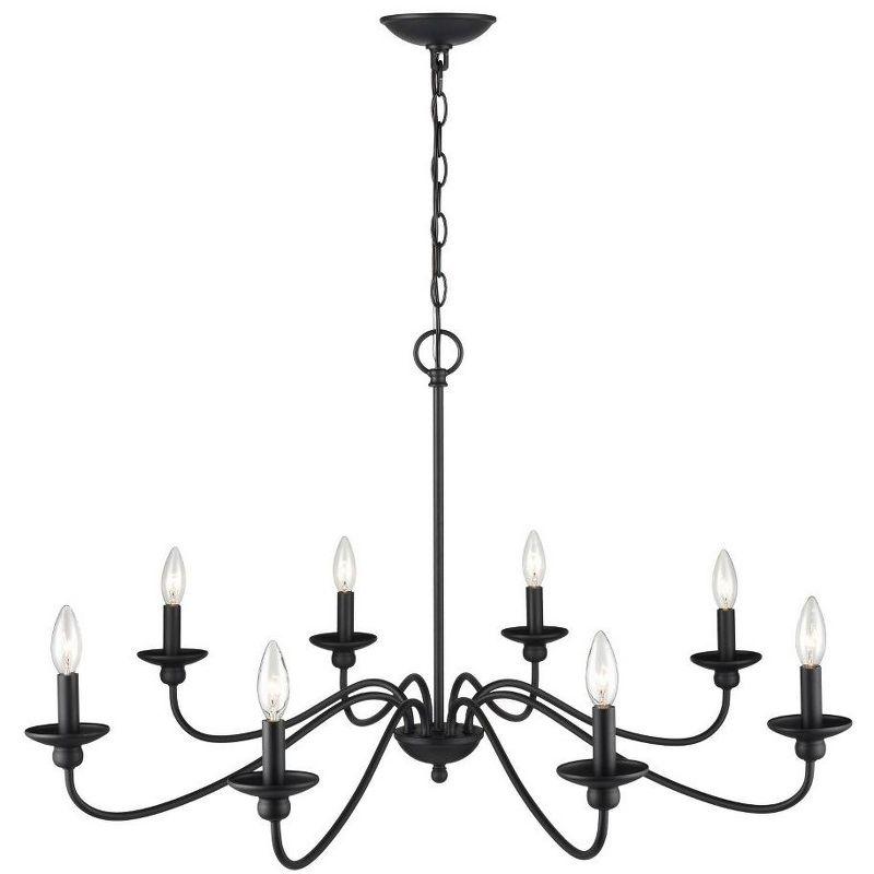 Millennium Lighting Delvona 8 - Light Chandelier in  Matte Black