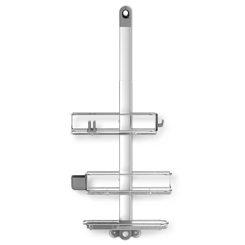 Simplehuman Adjustable Shower Caddy, Stainless Steel and Anodized Aluminum