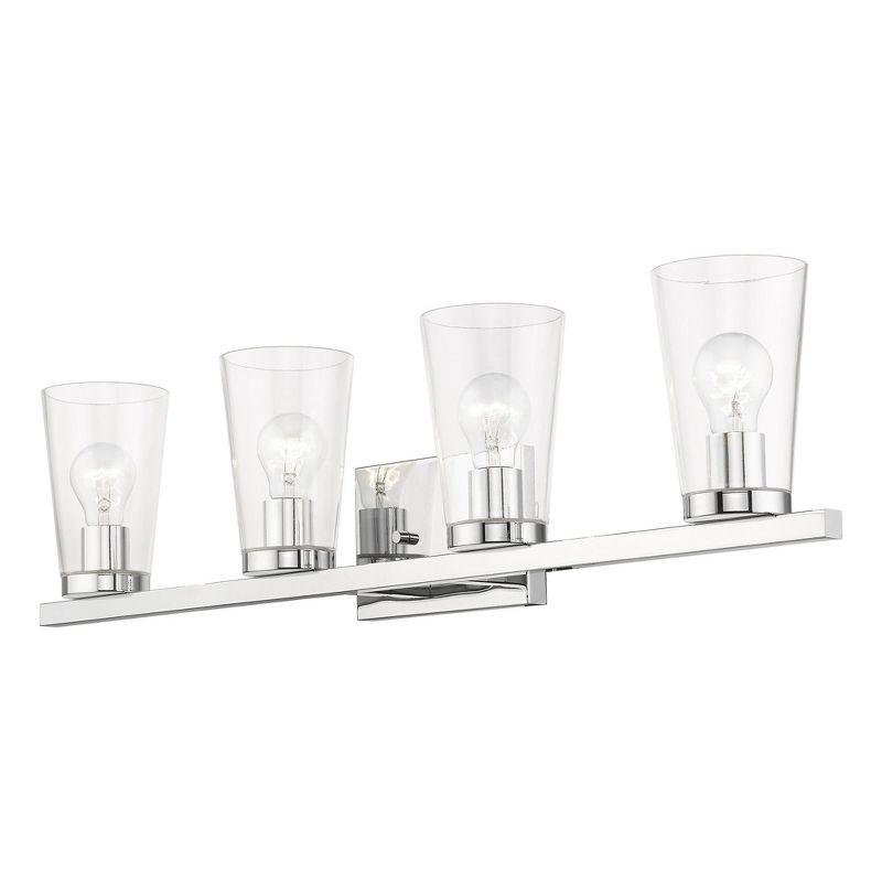 Livex Lighting Cityview 4 - Light Vanity in  Polished Chrome