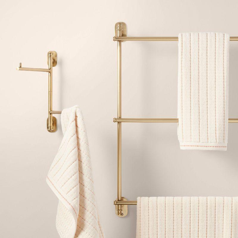 Wall-Mounted Brass Ladder Towel Rack Antique Finish - Hearth & Hand™ with Magnolia