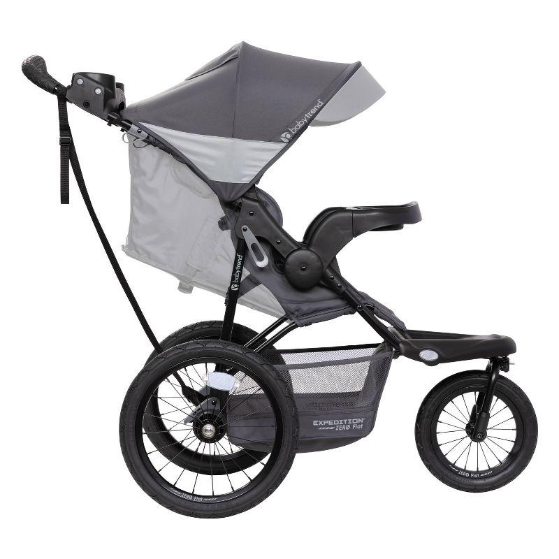 Baby Trend Expedition Zero Flat Stroller Jogger with LED Safety Lights - Dash Gray