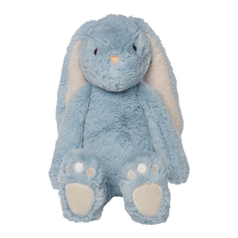 Manhattan Toy River the Blue & Light Apricot Snuggle Bunnies 12" Stuffed Animal with Embroidered Accents