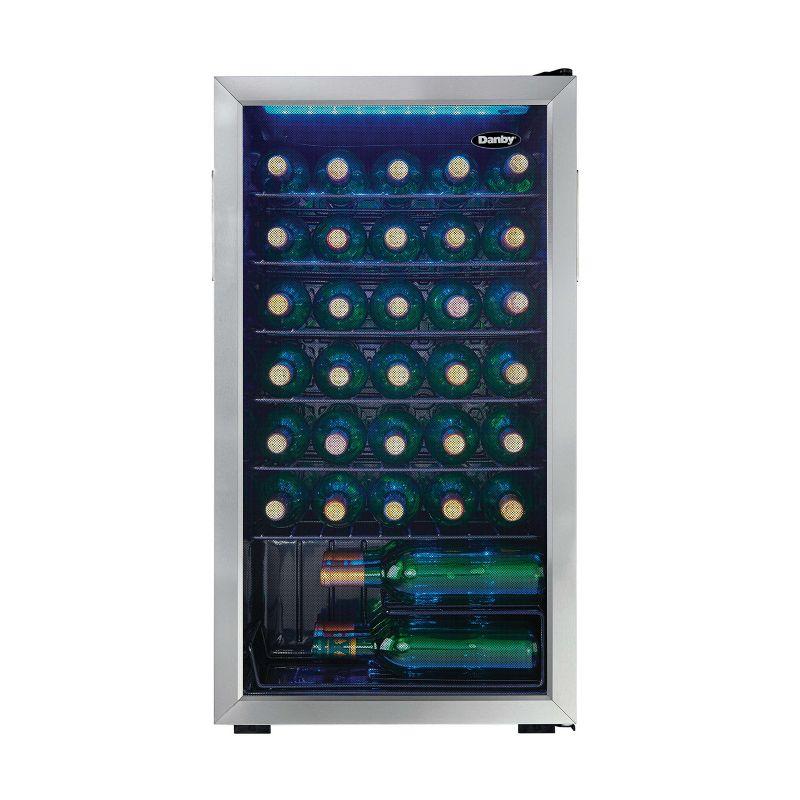 Danby Single Zone 17.5'' Freestanding 36 Bottle Wine Refrigerator with Reversible Door