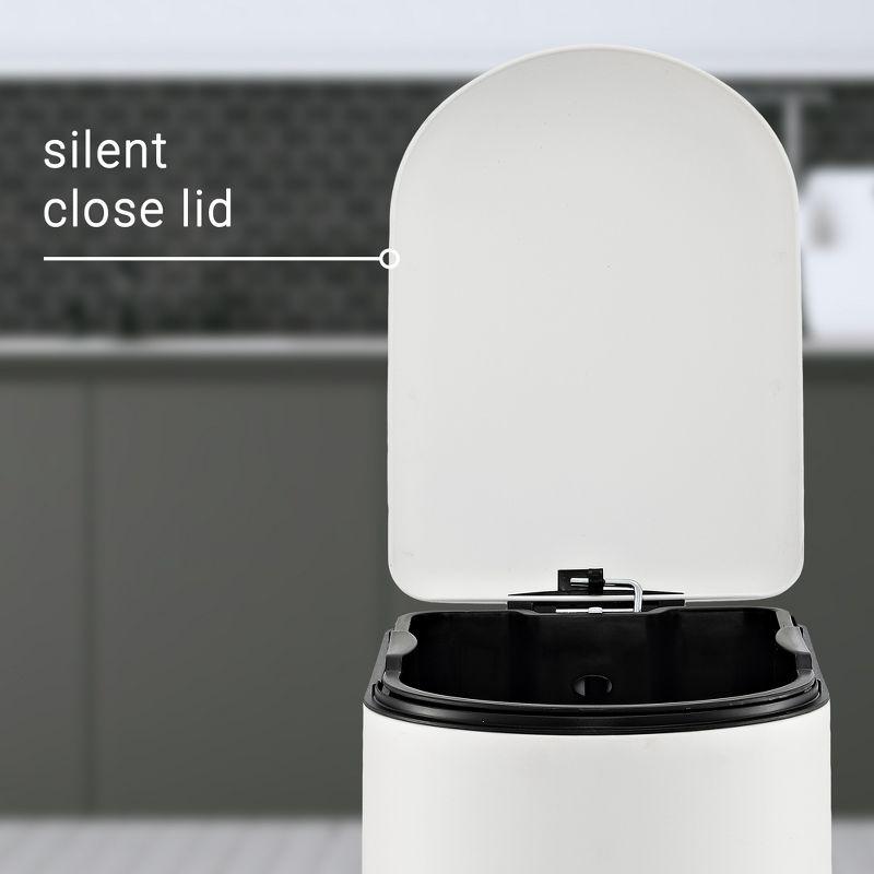 happimess Roland Steel Step On Trash Can & Reviews | Wayfair