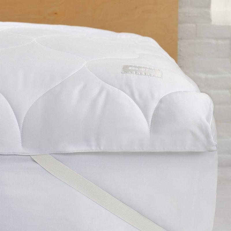 White Full Eucalyptus Down Alternative Mattress Protector