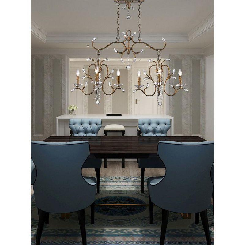 Livex Lighting Serafina 8 - Light Chandelier in  Hand Applied Venetian Golden Bronze