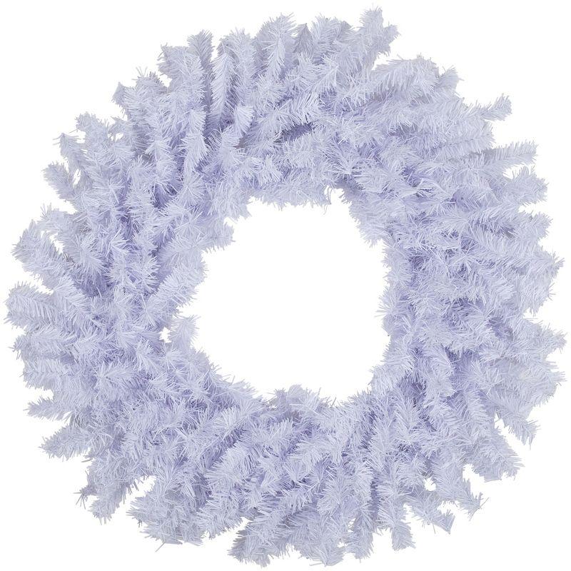 White Crystal Spruce Artificial Christmas Wreath - 20-Inch Unlit