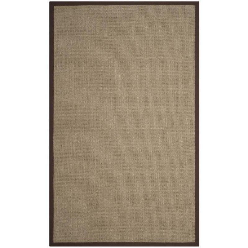 Natural Fiber NF131 Power Loomed Indoor Area Rug - Sage/Brown - 5'x8' - Safavieh