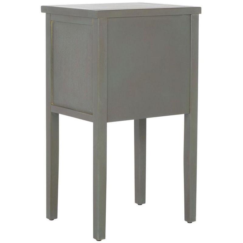 Toby Accent Table with Storage Drawers - Ash Grey - Safavieh.