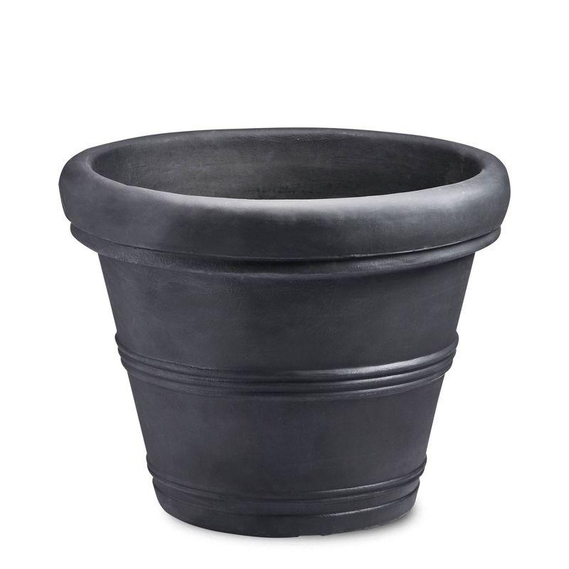 Rolled-Rim Planter Pot