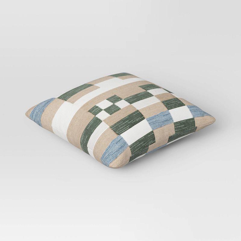 20"x20" Parley Kilim Square Outdoor Throw Pillow - Threshold™ designed with Studio McGee