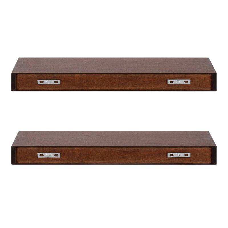 2pc 24" Havlock Wood Shelf Set - Kate & Laurel All Things Decor