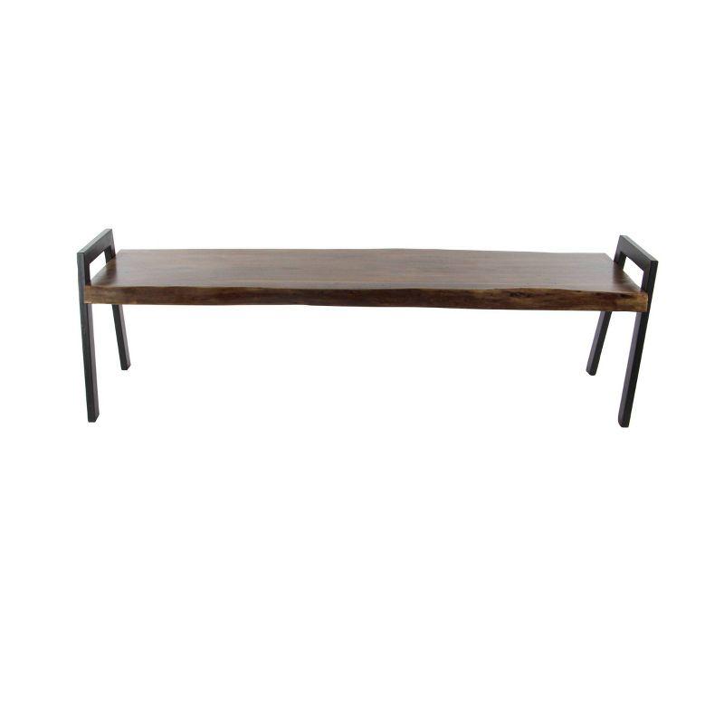 Natural Wooden Bench Brown - Olivia & May: Entryway, Bedroom, Long Design, 3-Person Seating