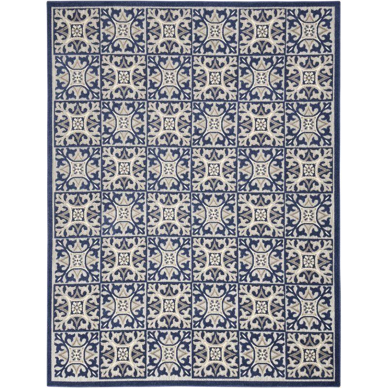 Nourison Aloha Modern Mosaic Outdoor Rug