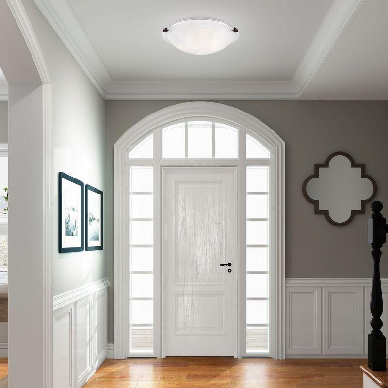 Livex Lighting Oasis 3 - Light Flush Mount in  Bronze