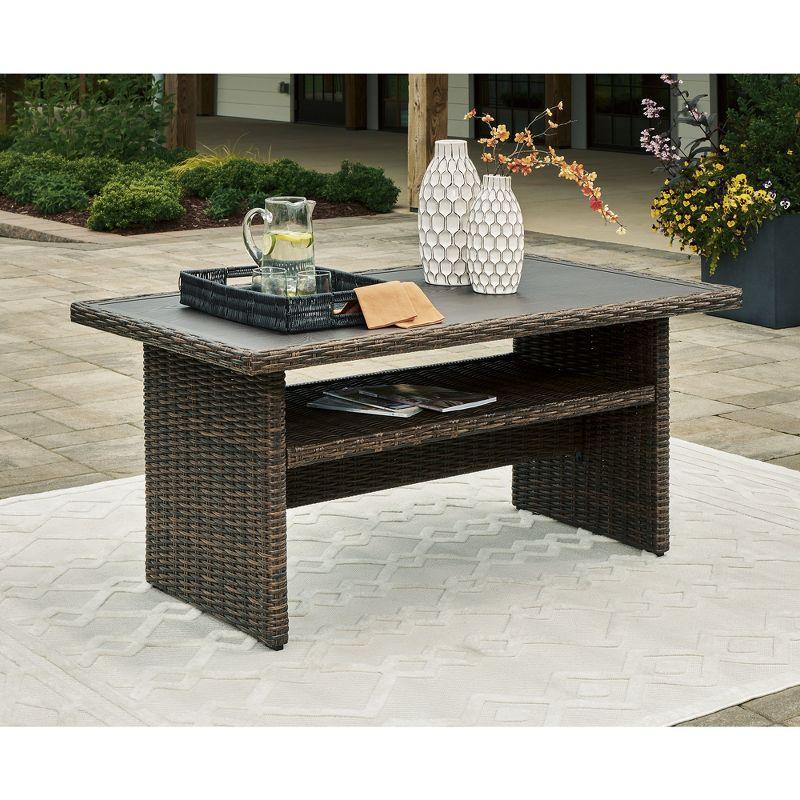 Signature Design by Ashley Brook Ranch Outdoor Multi-use Table, Brown