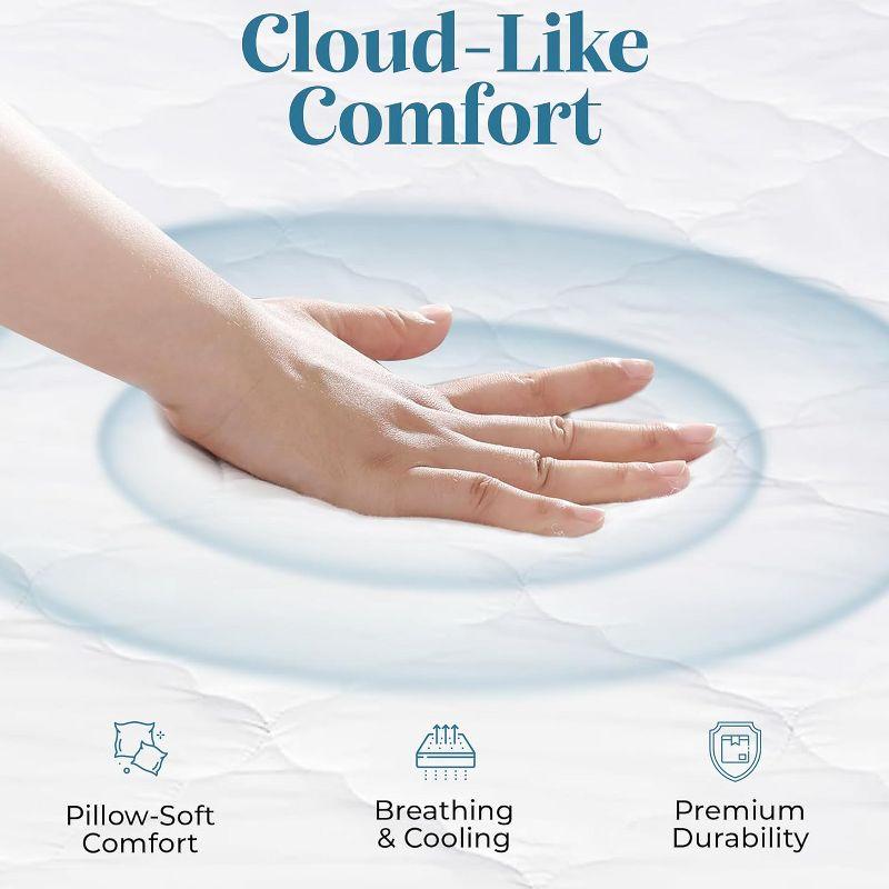 Micropuff Soft and Comfortable Mattress Pad - Durable Fabric - Odorless Filling - 100 GSM