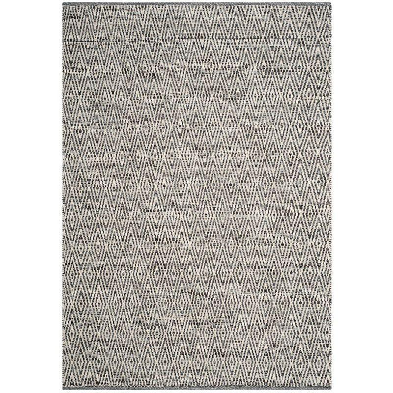 Montauk MTK414 Hand Woven Indoor Area Rug - Ivory/Dark Grey - 10'x14' - Safavieh