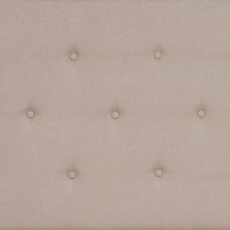 Flash Furniture Roxbury Full Size Tufted Upholstered Platform Bed in Beige Fabric with 10 Inch CertiPUR-US Certified Pocket Spring Mattress